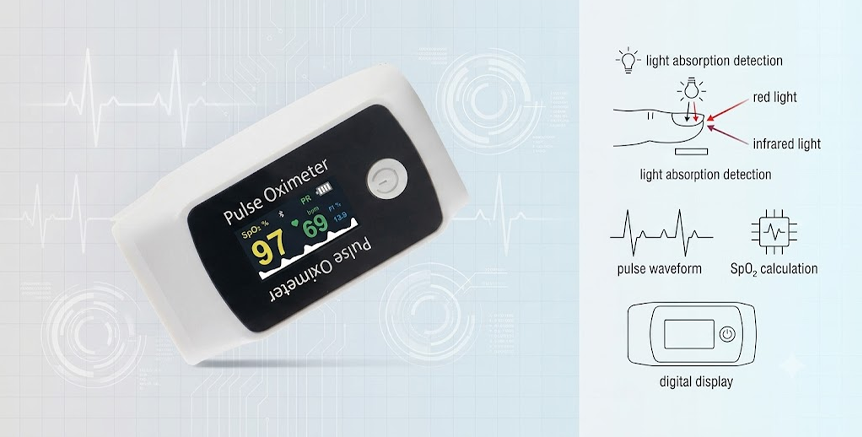 Working Principles of Fingertip Pulse Oximeter