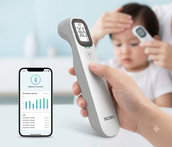Features of Bluetooth Forehead Thermometer